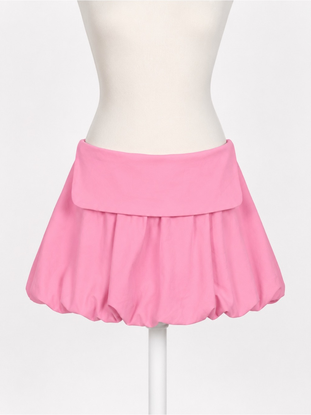 Zara Pink Bubble-Hem Mini Skirt
